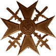 Бронзовый Испанский крест с мечами